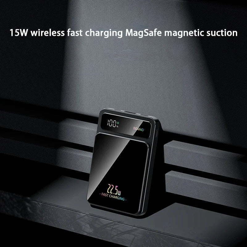Xiaomi 100000mAh Power Bank Magnetic Wireless 22.5W Ultra Capacity Super Fast Charging Power Bank For Iphone16 Samsung Xiaomi